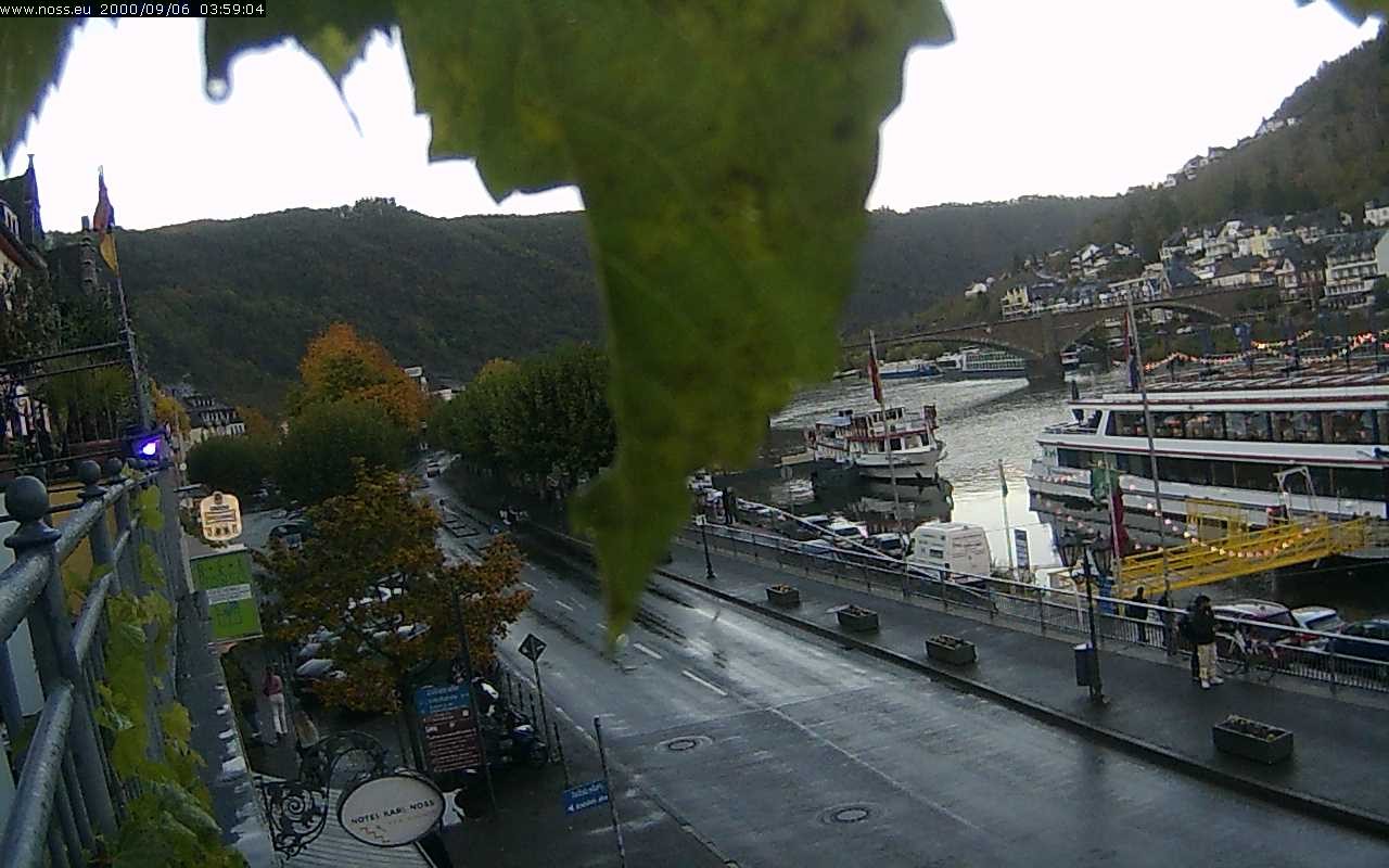 Archiv Foto Webcam Cochem Uferpromenade - Blick auf die Mosel