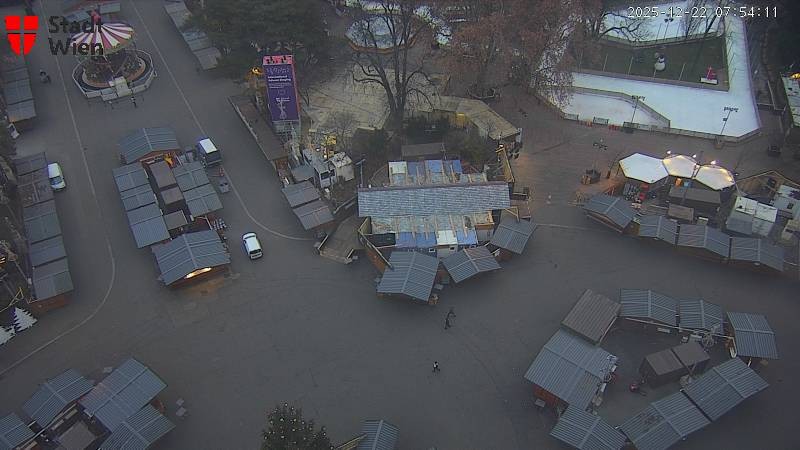 Archiv Foto Webcam Wien - Rathausplatz