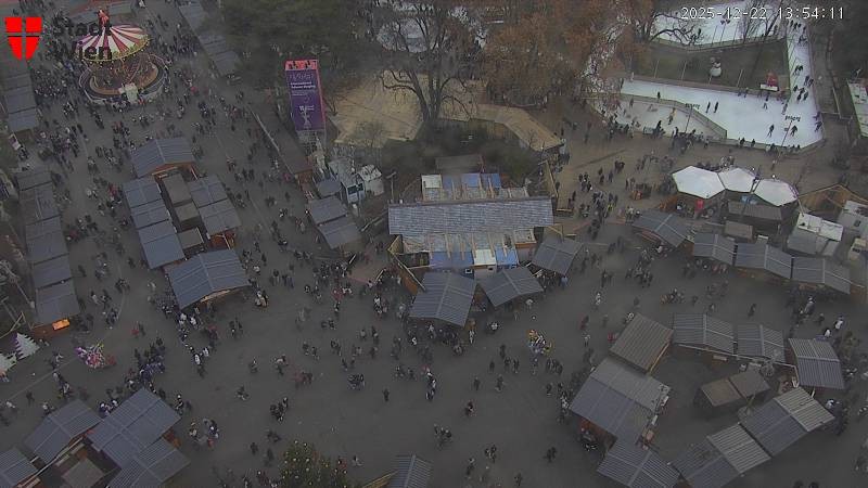 Archiv Foto Webcam Wien - Rathausplatz