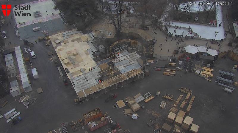 Archiv Foto Webcam Wien - Rathausplatz