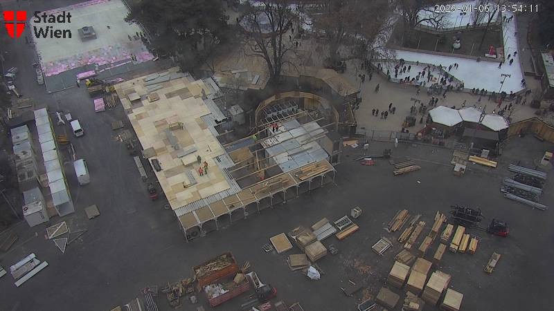 Archiv Foto Webcam Wien - Rathausplatz