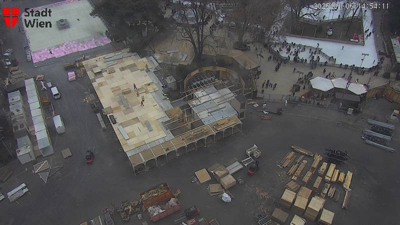 Archiv Foto Webcam Wien - Rathausplatz