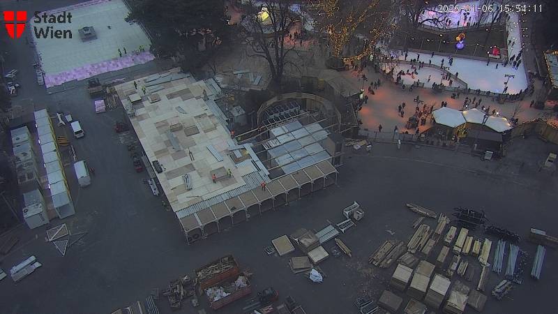 Archiv Foto Webcam Wien - Rathausplatz