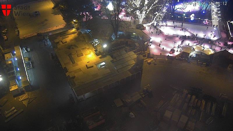 Archiv Foto Webcam Wien - Rathausplatz