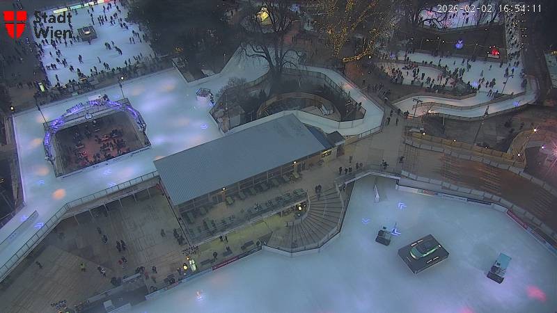 Archiv Foto Webcam Wien - Rathausplatz