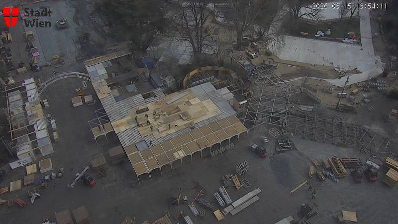 Archiv Foto Webcam Wien - Rathausplatz