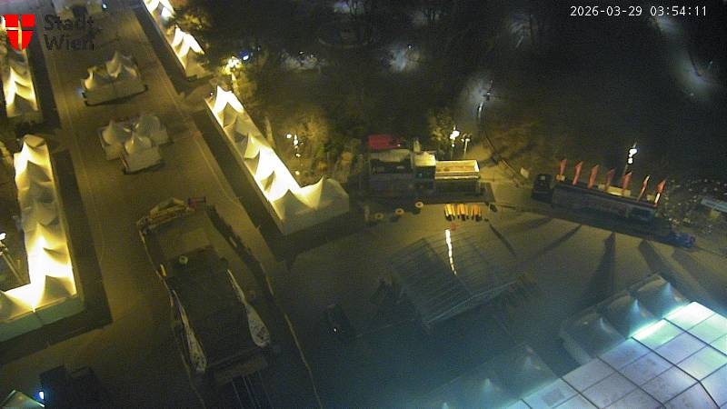 Archiv Foto Webcam Wien - Rathausplatz