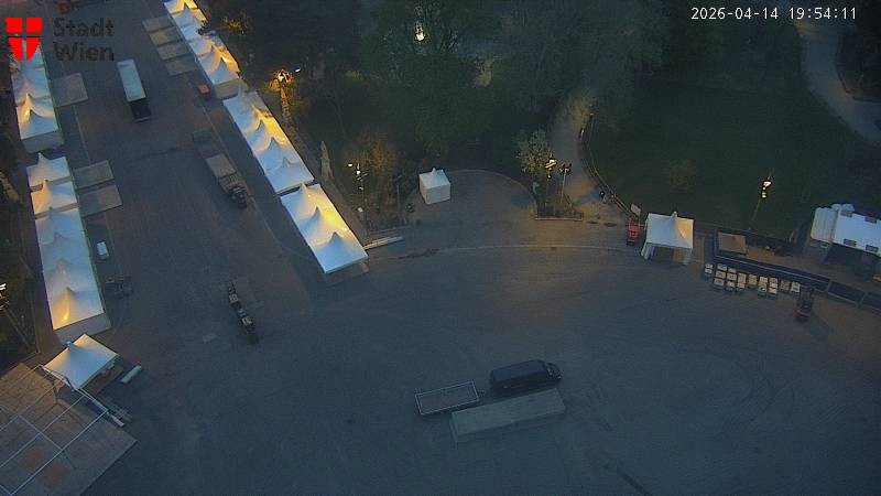 Archiv Foto Webcam Wien - Rathausplatz