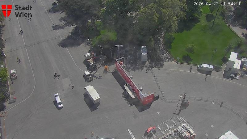 Archiv Foto Webcam Wien - Rathausplatz