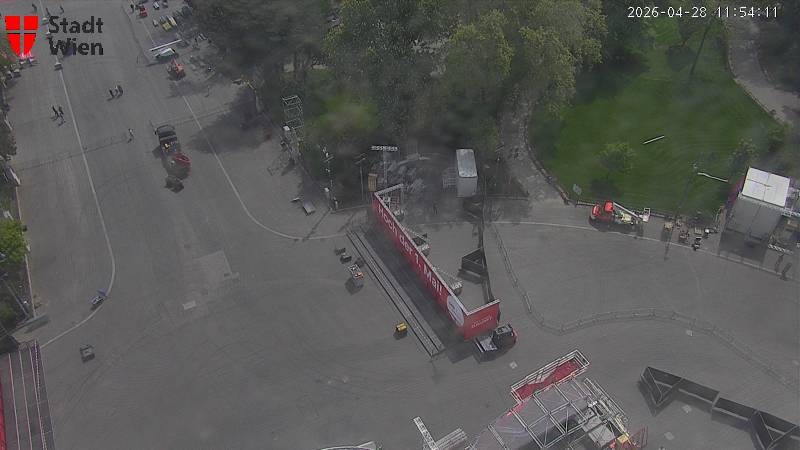 Archiv Foto Webcam Wien - Rathausplatz