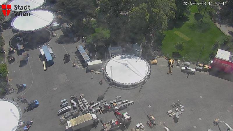 Archiv Foto Webcam Wien - Rathausplatz