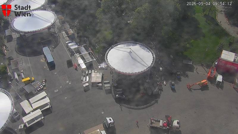 Archiv Foto Webcam Wien - Rathausplatz