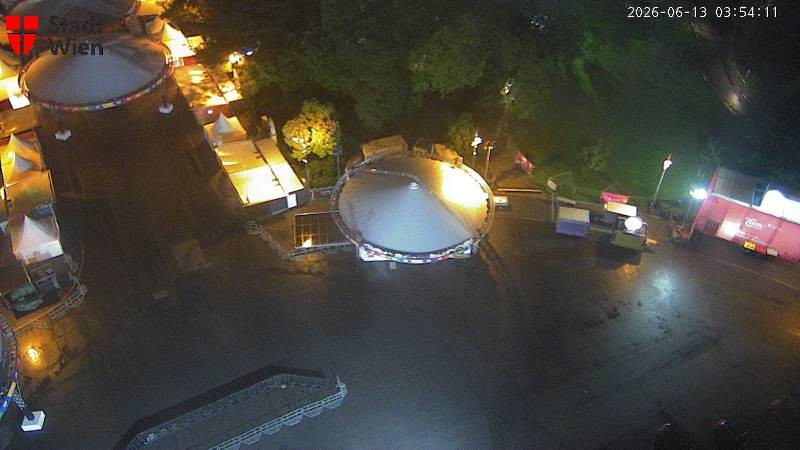 Archiv Foto Webcam Wien - Rathausplatz