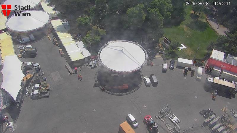 Archiv Foto Webcam Wien - Rathausplatz