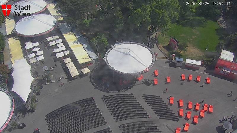 Archiv Foto Webcam Wien - Rathausplatz