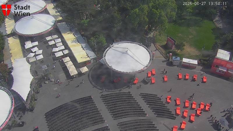 Archiv Foto Webcam Wien - Rathausplatz