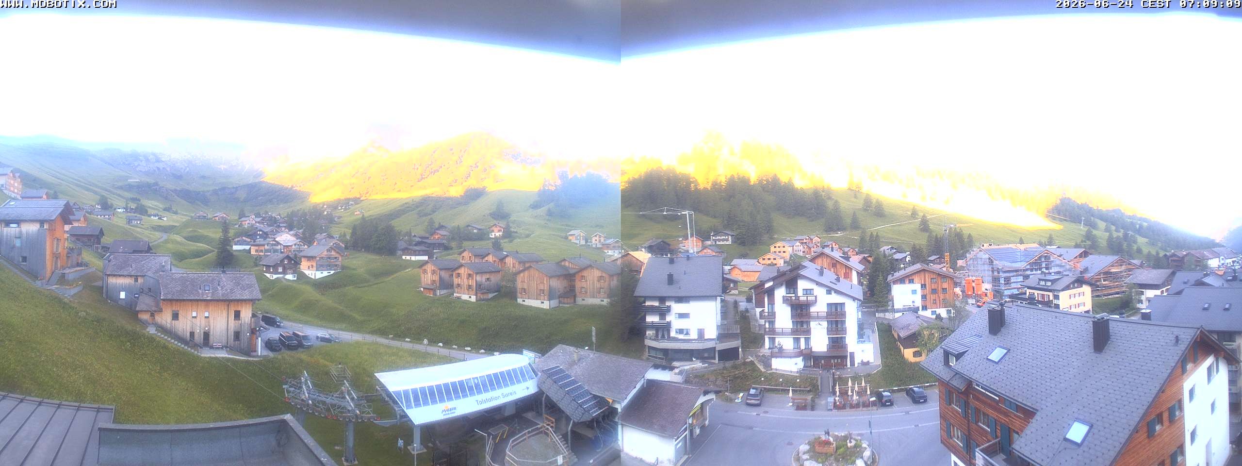 Archived image Webcam Malbun - Hotel Turna