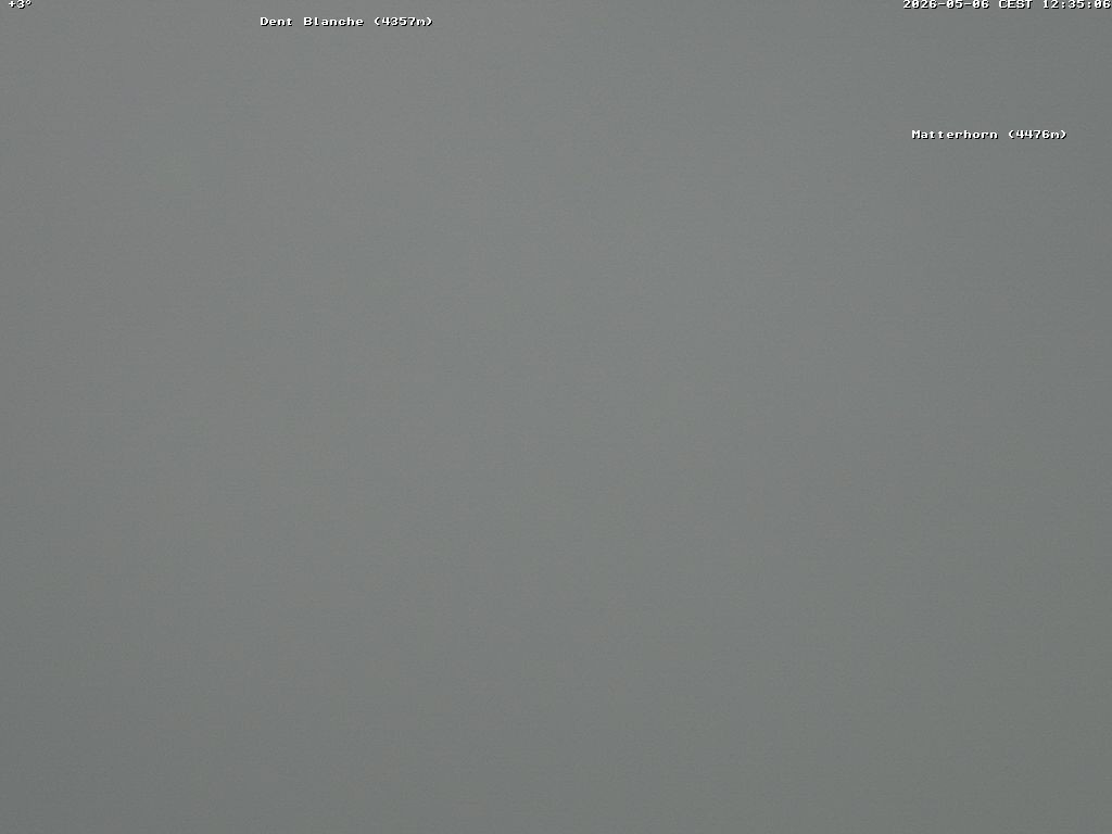 Archived image Webcam Thyon: Les Masses - View of Dent Blanche and Matterhorn