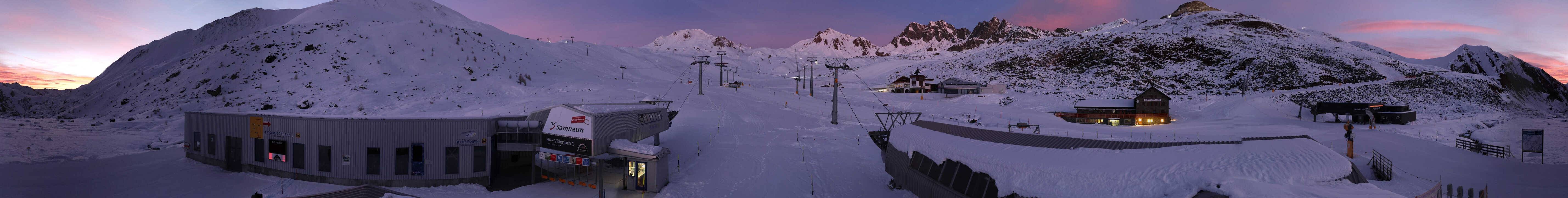 Archiv Foto Webcam Samnaun: Blick von der Alp Trida zum Viderjoch