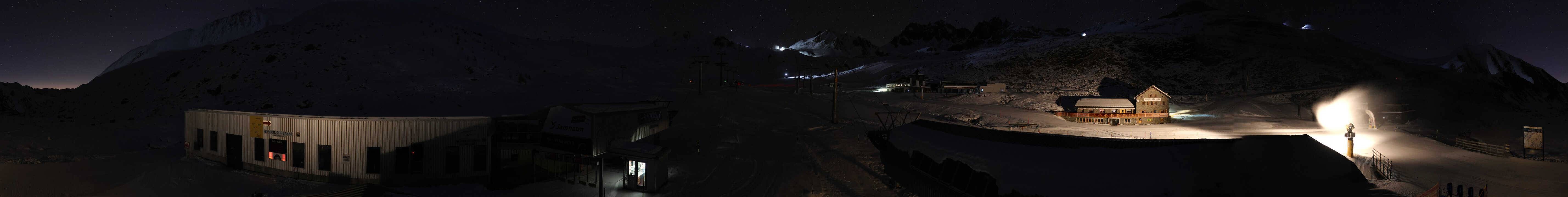 Archiv Foto Webcam Samnaun: Blick von der Alp Trida zum Viderjoch