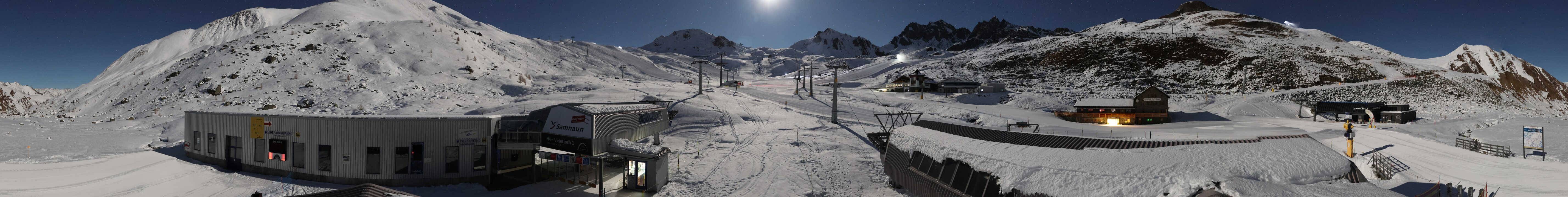 Archiv Foto Webcam Samnaun: Blick von der Alp Trida zum Viderjoch