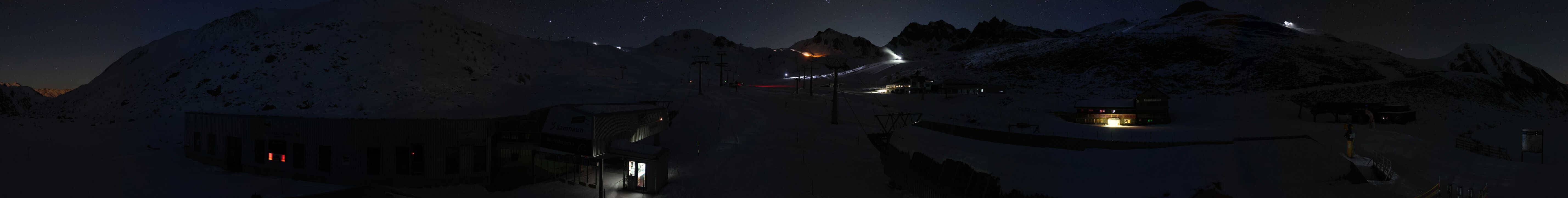 Archiv Foto Webcam Samnaun: Blick von der Alp Trida zum Viderjoch