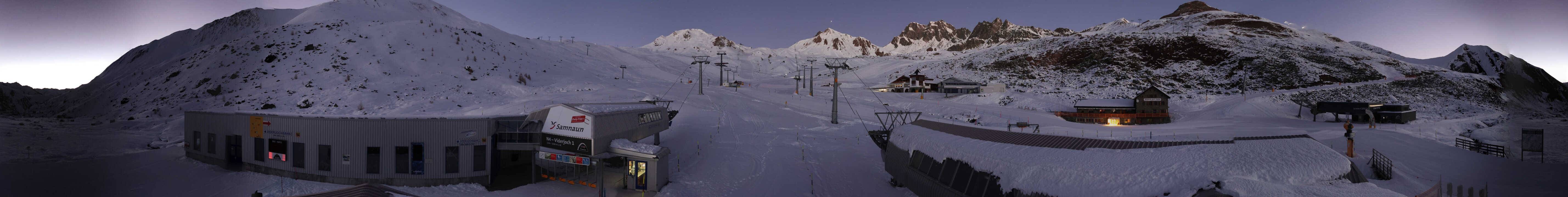 Archiv Foto Webcam Samnaun: Blick von der Alp Trida zum Viderjoch