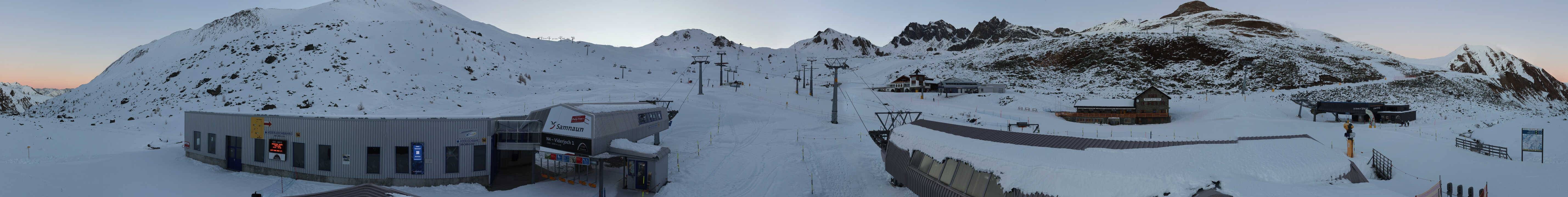 Archiv Foto Webcam Samnaun: Blick von der Alp Trida zum Viderjoch