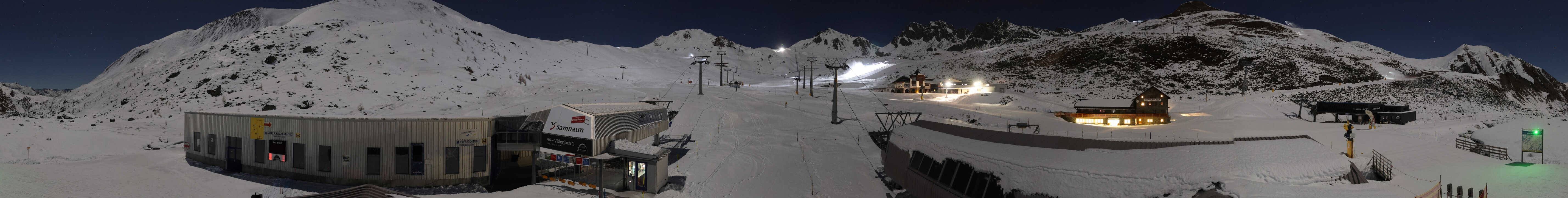 Archiv Foto Webcam Samnaun: Blick von der Alp Trida zum Viderjoch