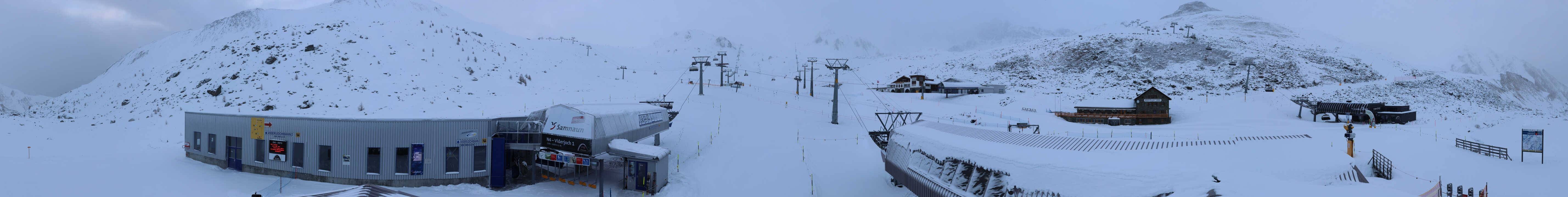 Archiv Foto Webcam Samnaun: Blick von der Alp Trida zum Viderjoch