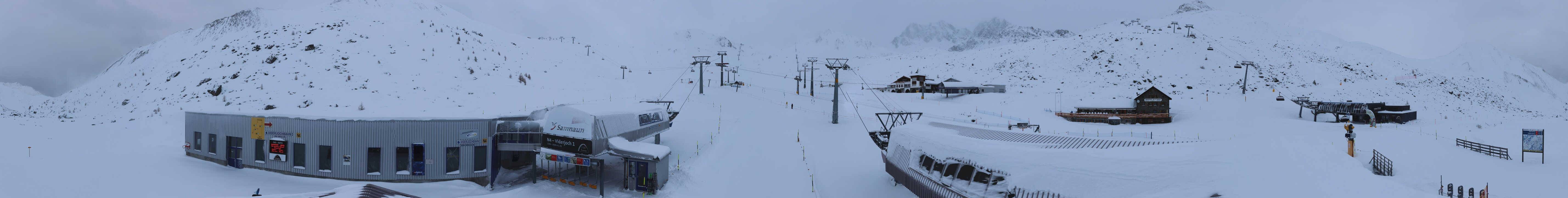 Archiv Foto Webcam Samnaun: Blick von der Alp Trida zum Viderjoch