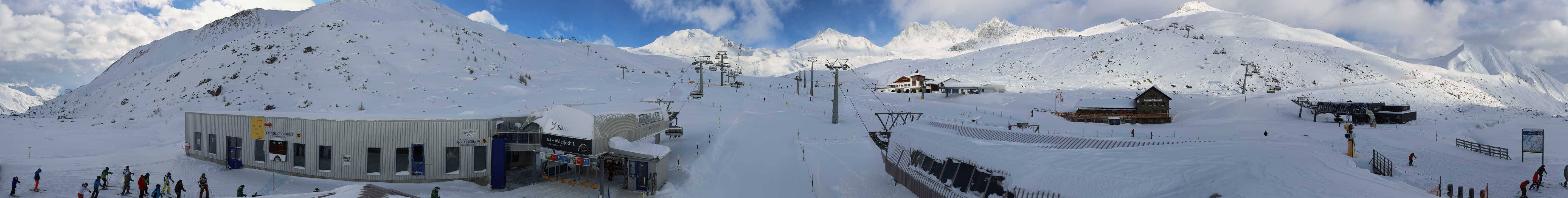 Archiv Foto Webcam Samnaun: Blick von der Alp Trida zum Viderjoch