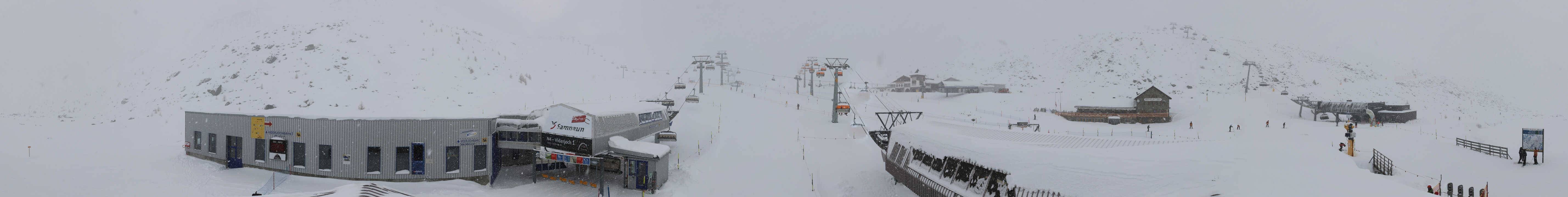 Archiv Foto Webcam Samnaun: Blick von der Alp Trida zum Viderjoch