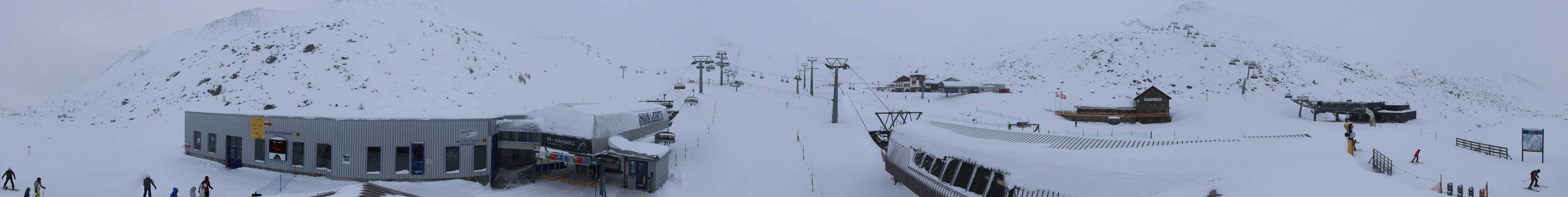 Archived image Webcam Samnaun: View from Alp Trida to Viderjoch