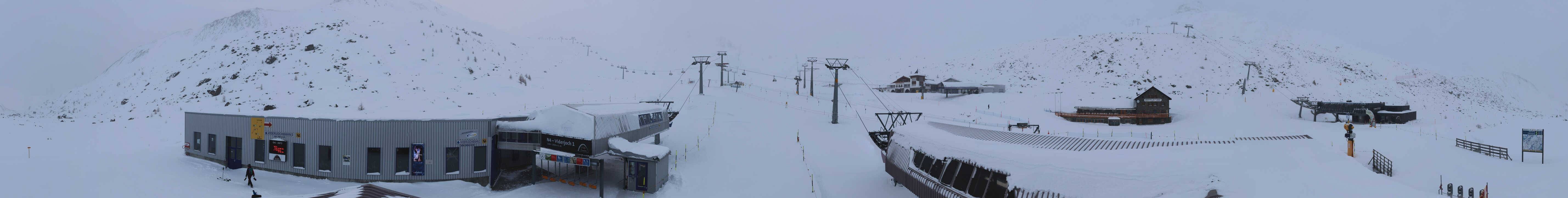 Archived image Webcam Samnaun: View from Alp Trida to Viderjoch