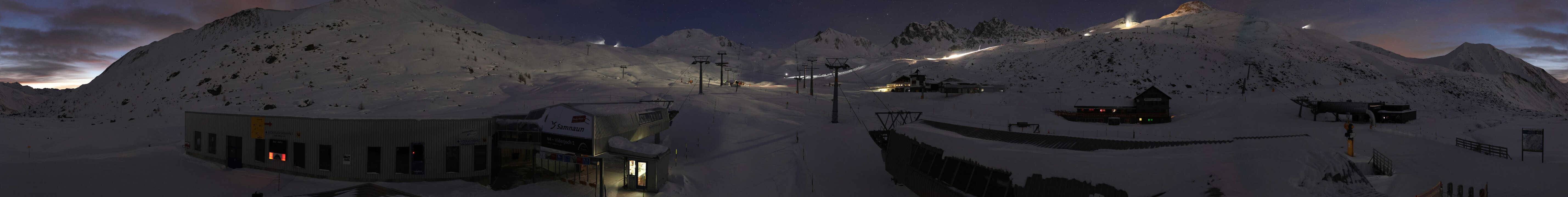 Archiv Foto Webcam Samnaun: Blick von der Alp Trida zum Viderjoch