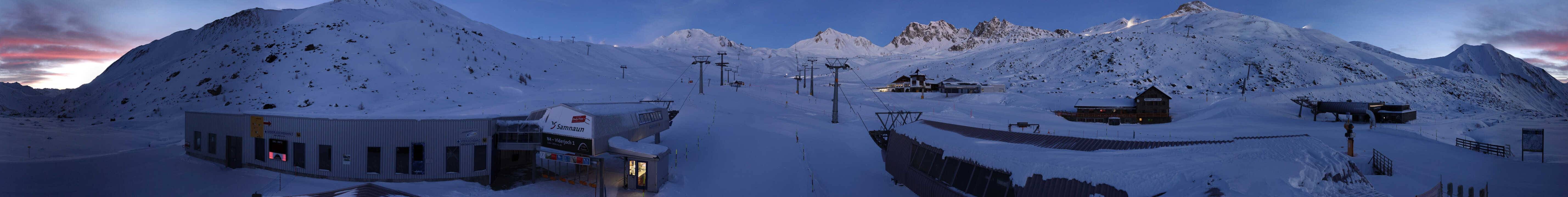 Archiv Foto Webcam Samnaun: Blick von der Alp Trida zum Viderjoch