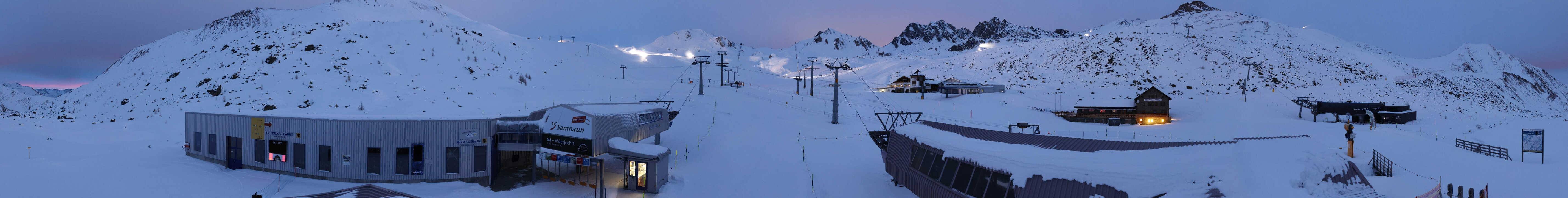 Archiv Foto Webcam Samnaun: Blick von der Alp Trida zum Viderjoch