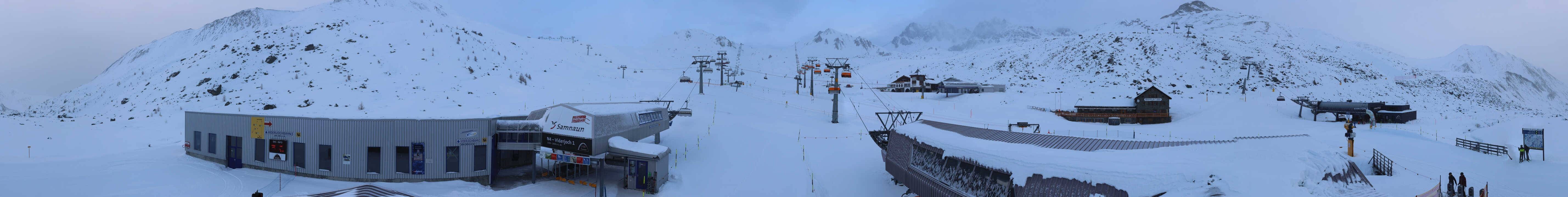 Archiv Foto Webcam Samnaun: Blick von der Alp Trida zum Viderjoch