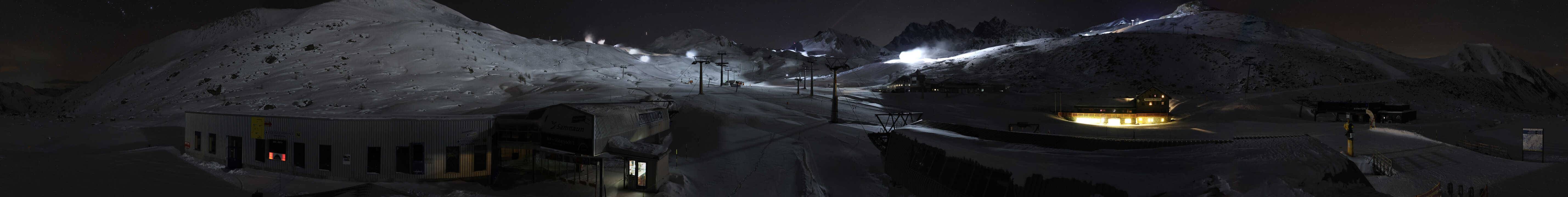 Archiv Foto Webcam Samnaun: Blick von der Alp Trida zum Viderjoch