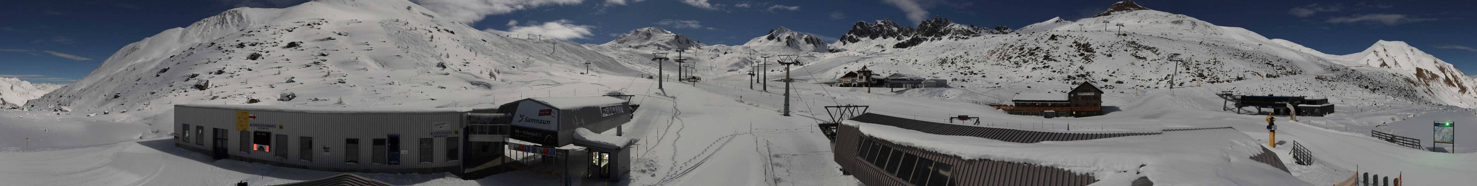 Archiv Foto Webcam Samnaun: Blick von der Alp Trida zum Viderjoch