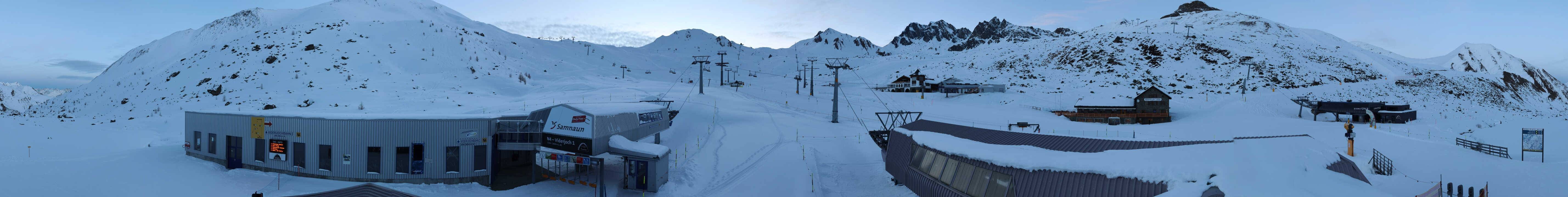 Archiv Foto Webcam Samnaun: Blick von der Alp Trida zum Viderjoch