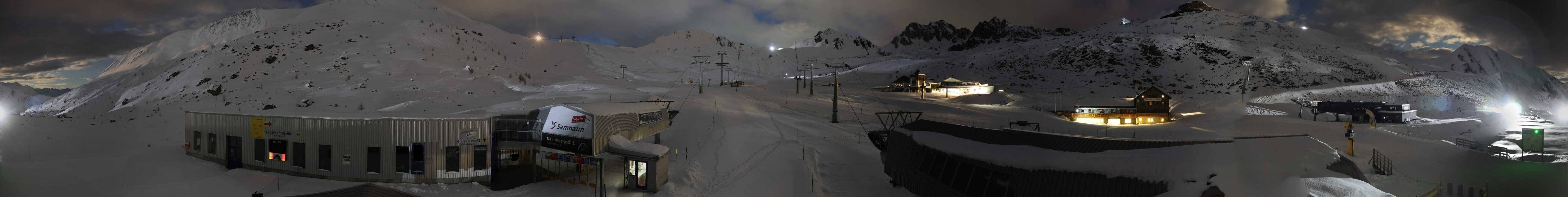 Archiv Foto Webcam Samnaun: Blick von der Alp Trida zum Viderjoch