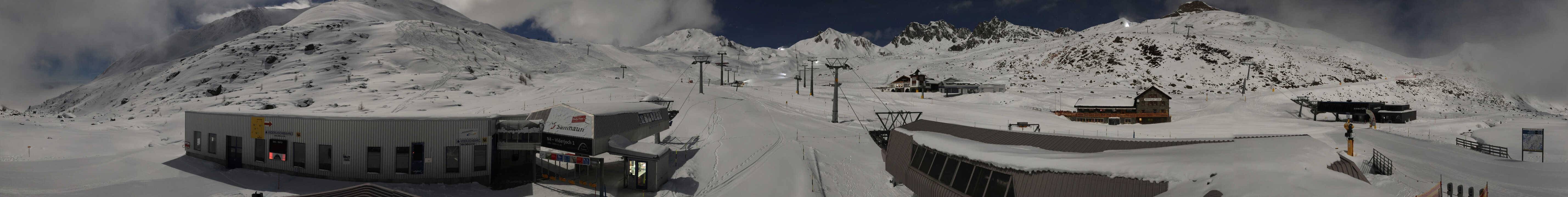 Archiv Foto Webcam Samnaun: Blick von der Alp Trida zum Viderjoch