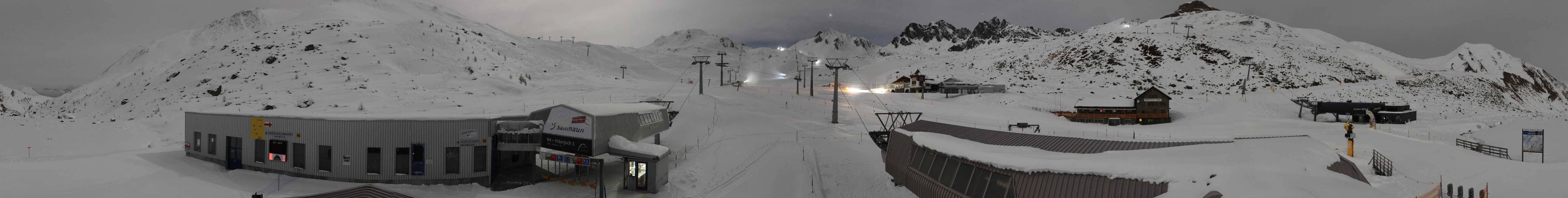 Archiv Foto Webcam Samnaun: Blick von der Alp Trida zum Viderjoch