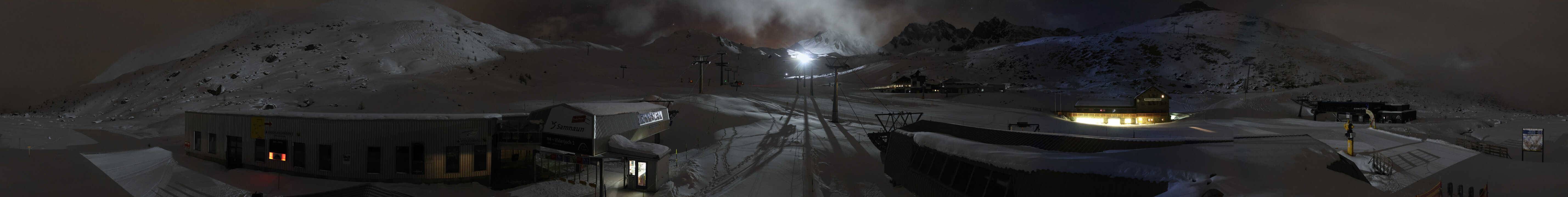 Archiv Foto Webcam Samnaun: Blick von der Alp Trida zum Viderjoch