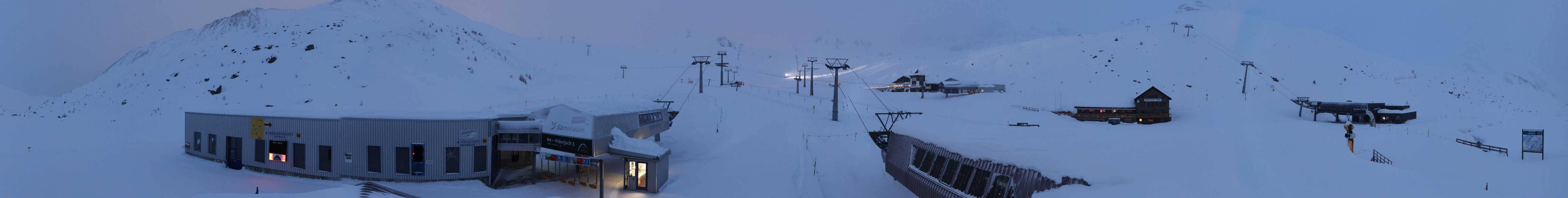 Archiv Foto Webcam Samnaun: Blick von der Alp Trida zum Viderjoch