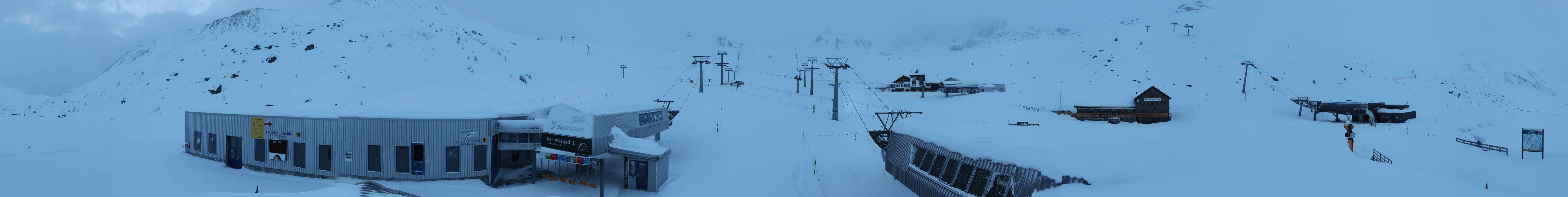Archiv Foto Webcam Samnaun: Blick von der Alp Trida zum Viderjoch