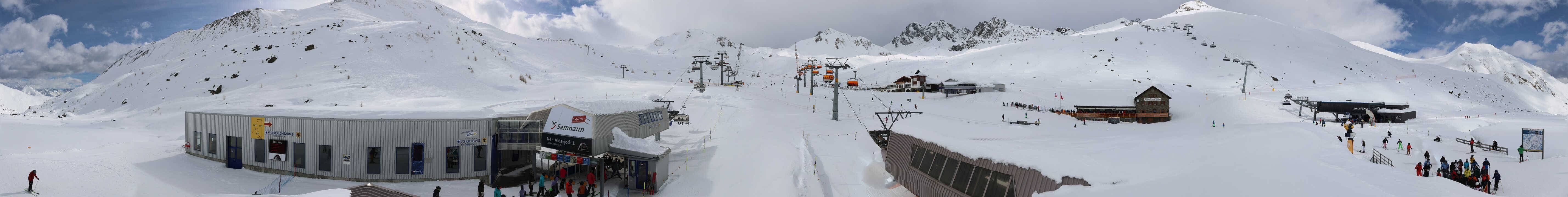 Archiv Foto Webcam Samnaun: Blick von der Alp Trida zum Viderjoch