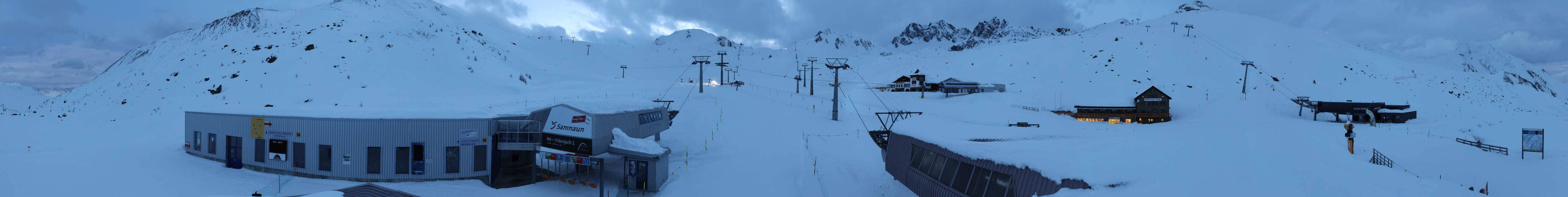 Archiv Foto Webcam Samnaun: Blick von der Alp Trida zum Viderjoch